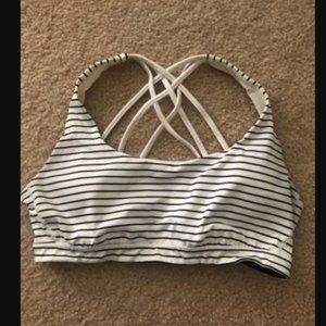 ⚡️Victoria’s Secret “ Victoria Sport” Bra -Wht/Blk Stripes